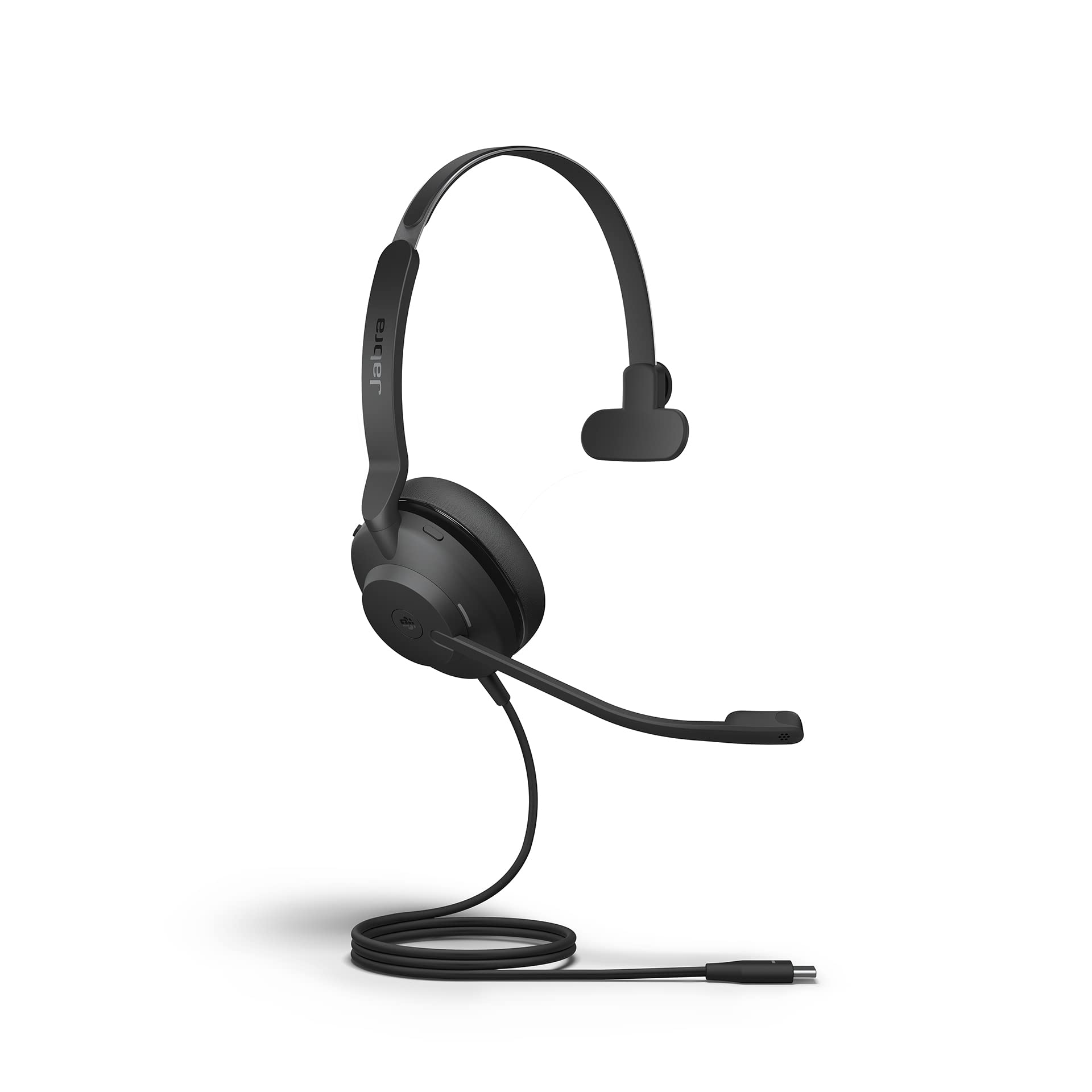 Jabra Evolve2 30 SE Wired Mono Noise Cancelling Headset with 2-Microphone Call Technology | USB-C Cable | MS Teams Certified | Compatible with Zoom, Skype & All Platforms (Black) - Perfect for Remote Work, Call Centers & Office Professionals
