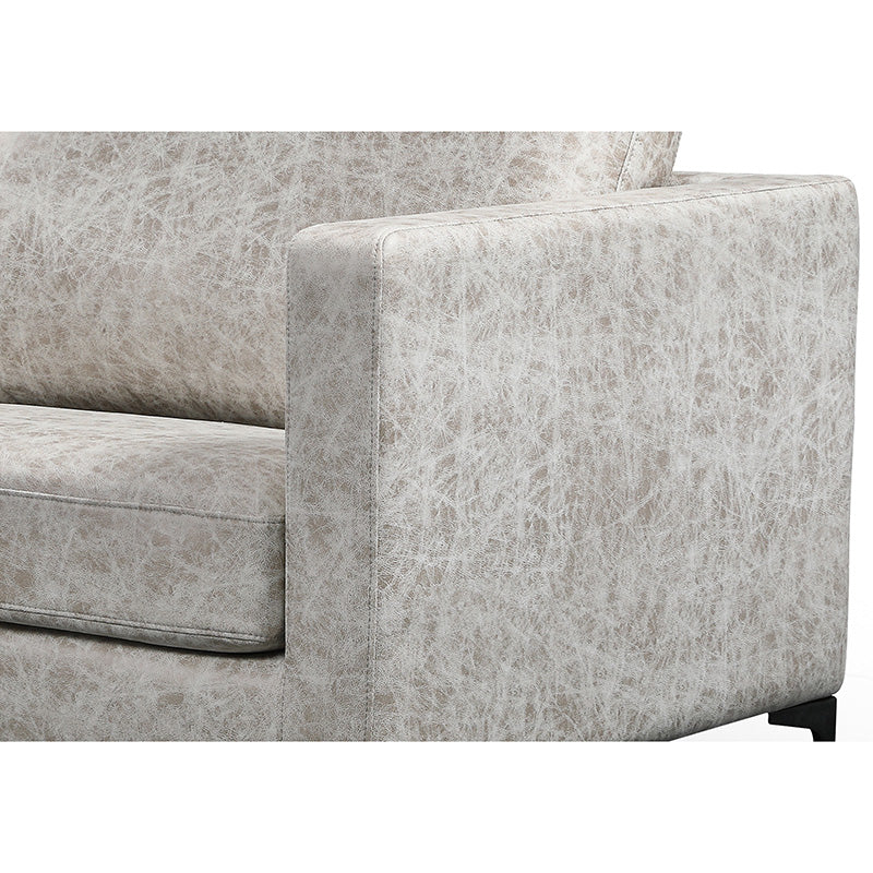 RYLAN 3-Seater Sofa in Taupe Grey - Modern Living Room Furniture for Small Spaces & Apartments - Perfect for Relaxing, Entertaining & Family Gatherings
