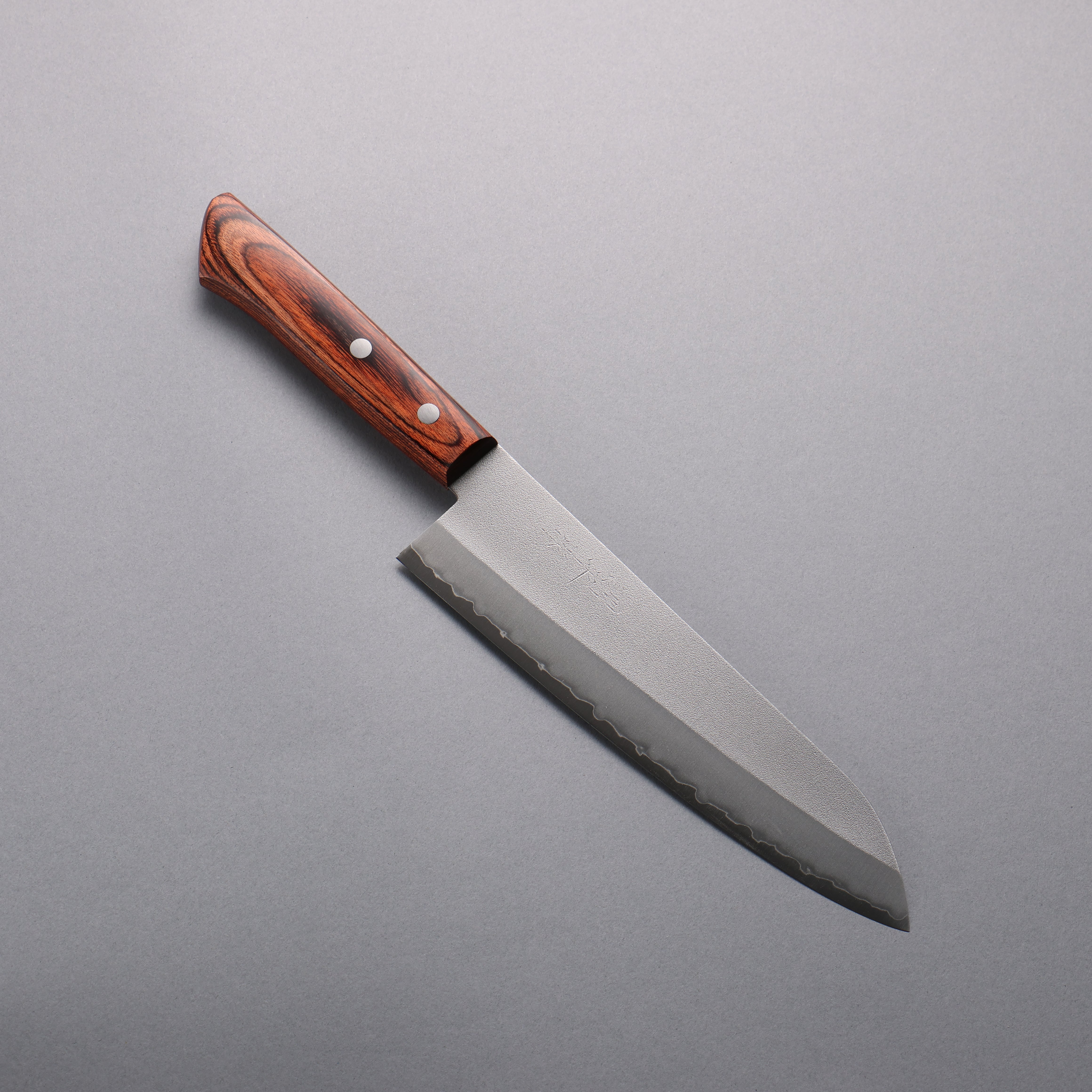 Kunihira VG1 Nashiji Gyuto 180mm Japanese Chef Knife with Mahogany Handle - Perfect for Slicing, Dicing, and Precision Cooking