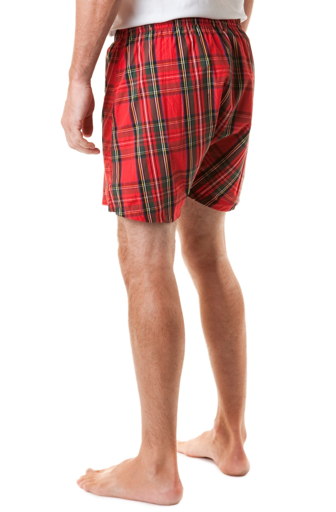 Barefoot Boxer Royal Stewart Tartan - Comfortable and Stylish Men's Boxer Briefs for Everyday Wear, Sleep, and Lounge