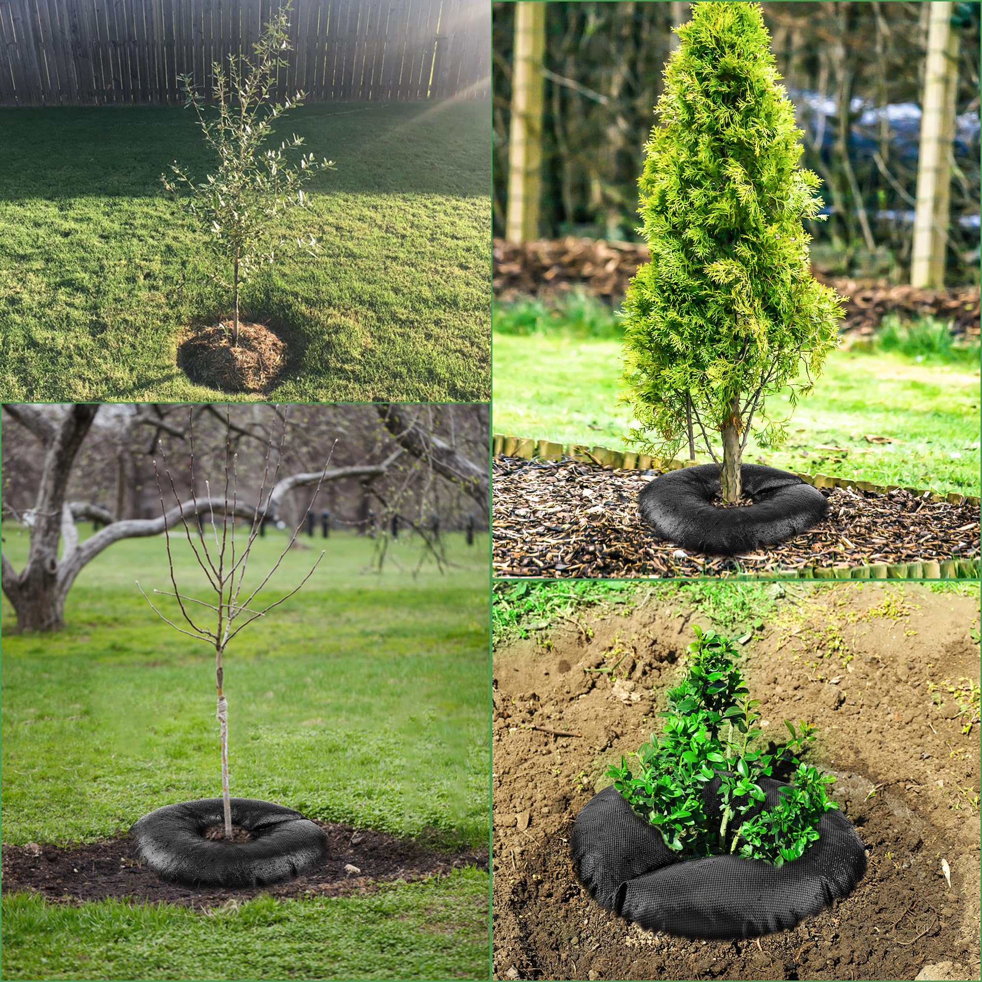 6PCS Tree Watering Rings - Automatic Refill & Slow Release System for Plants - Perfect for Garden, Lawn, and Outdoor Plant Care