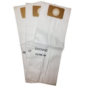 Duovac Filtre 196 HEPA Cloth Central Vacuum Bags - High Efficiency Dust Collection for Home Cleaning Systems | Perfect for Central Vacuums, Allergies & Pet Hair Removal