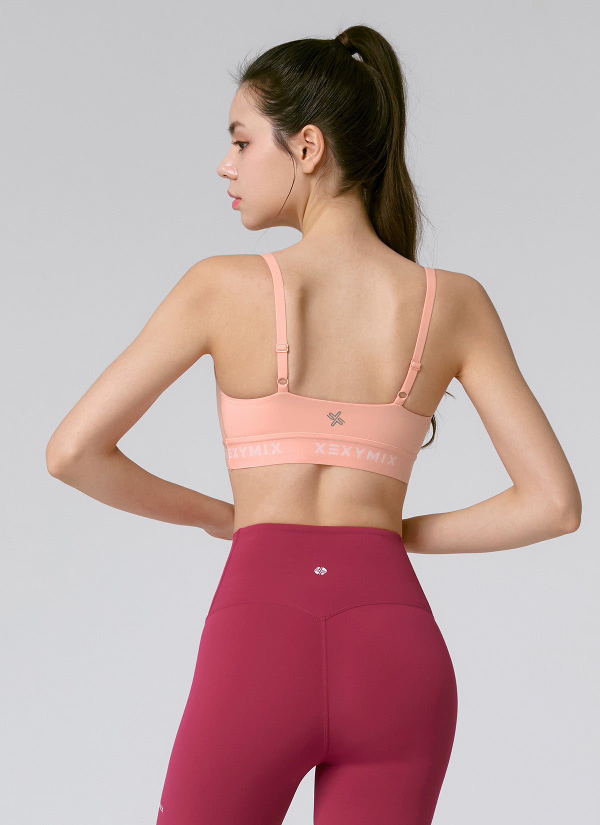 Black Label Signature Power Rise Logo Band Bra Top - High Support Sports Bra for Running, Yoga & Gym Workouts