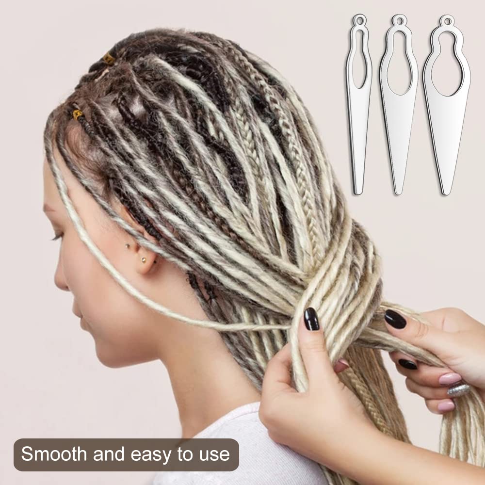 5-Piece Dreadlock Tool Kit - Easy Loc Interlocking Needle & Sisterlock Crochet Hook for Hair Tightening - Perfect for DIY Dreadlock Maintenance, Styling & Tightening at Home or Salon