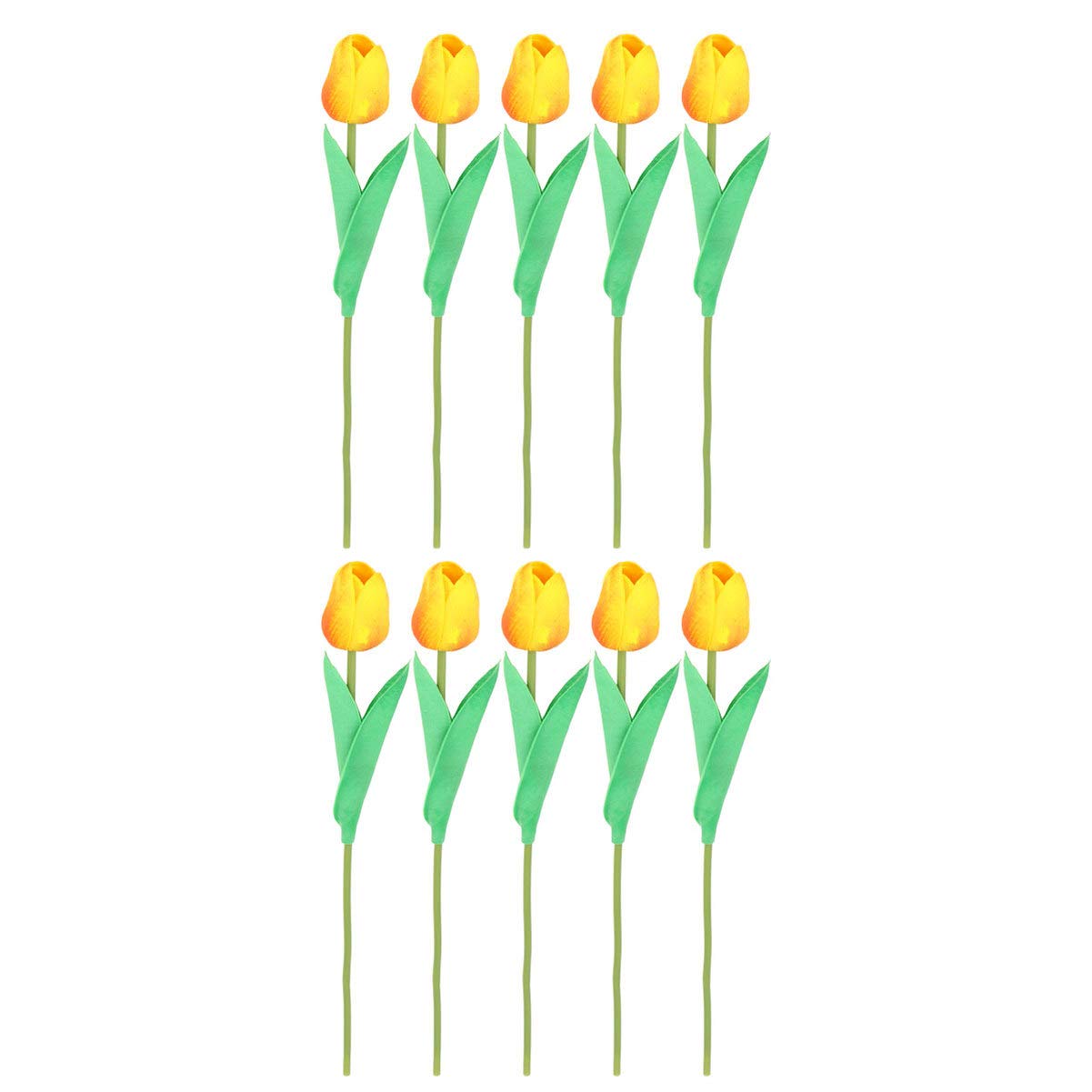 10pcs Artificial Tulip Bouquet - PU Tulip Flowers for Home Decor, Wedding Centerpieces, and Party Arrangements - Perfect for Living Room, Dining Table, and Office Desk Decorations