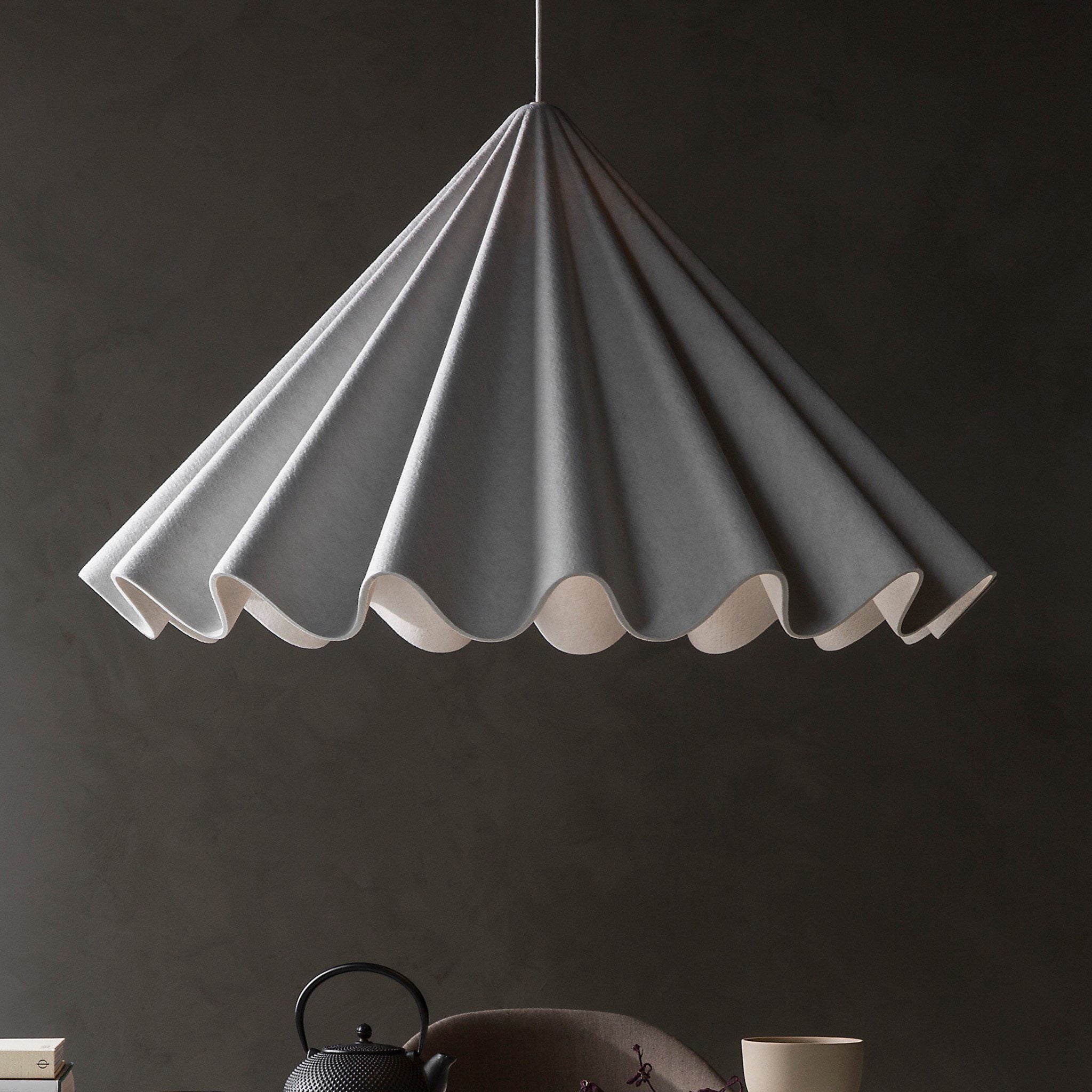 AUDO CPH 95cm Off White Dancing Pendant Light - Modern Scandinavian Ceiling Lamp for Living Room, Bedroom, or Dining Area