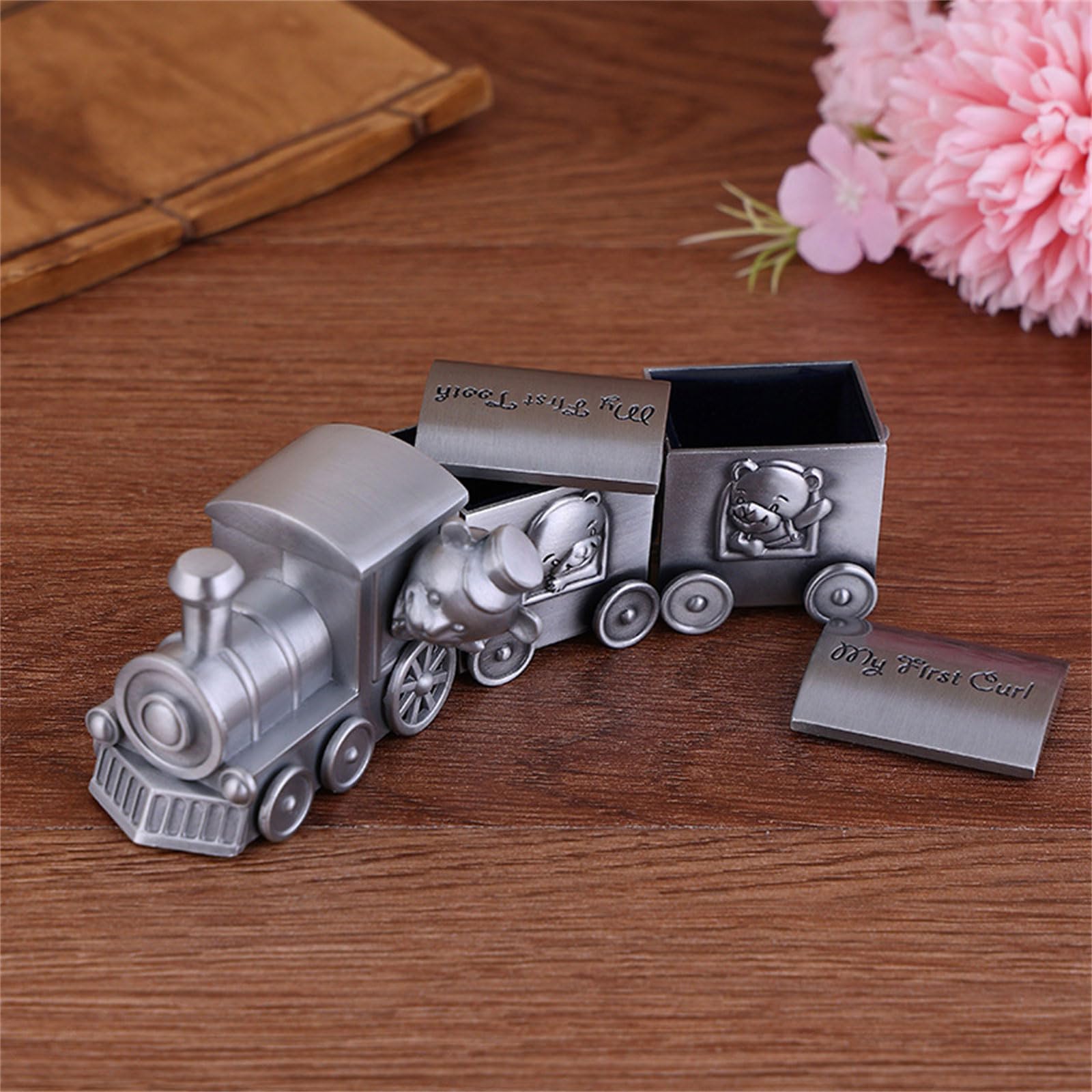 MinnowXY Retro Baby Keepsake Box - Metal Fetal Hair & First Tooth Storage for Boys & Girls - Perfect for Preserving Precious Baby Memories