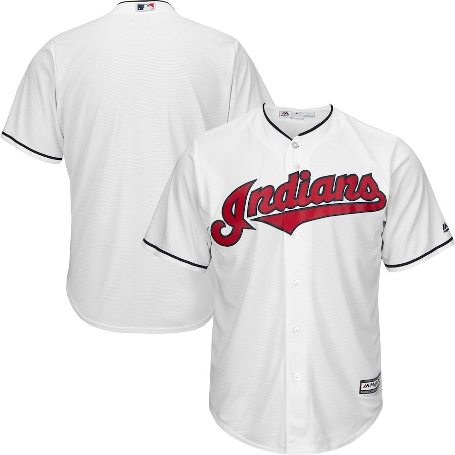 Official Cleveland Indians Majestic Cool Base Baseball Jersey - Comfortable & Breathable for Games, Fan Events & Casual Wear