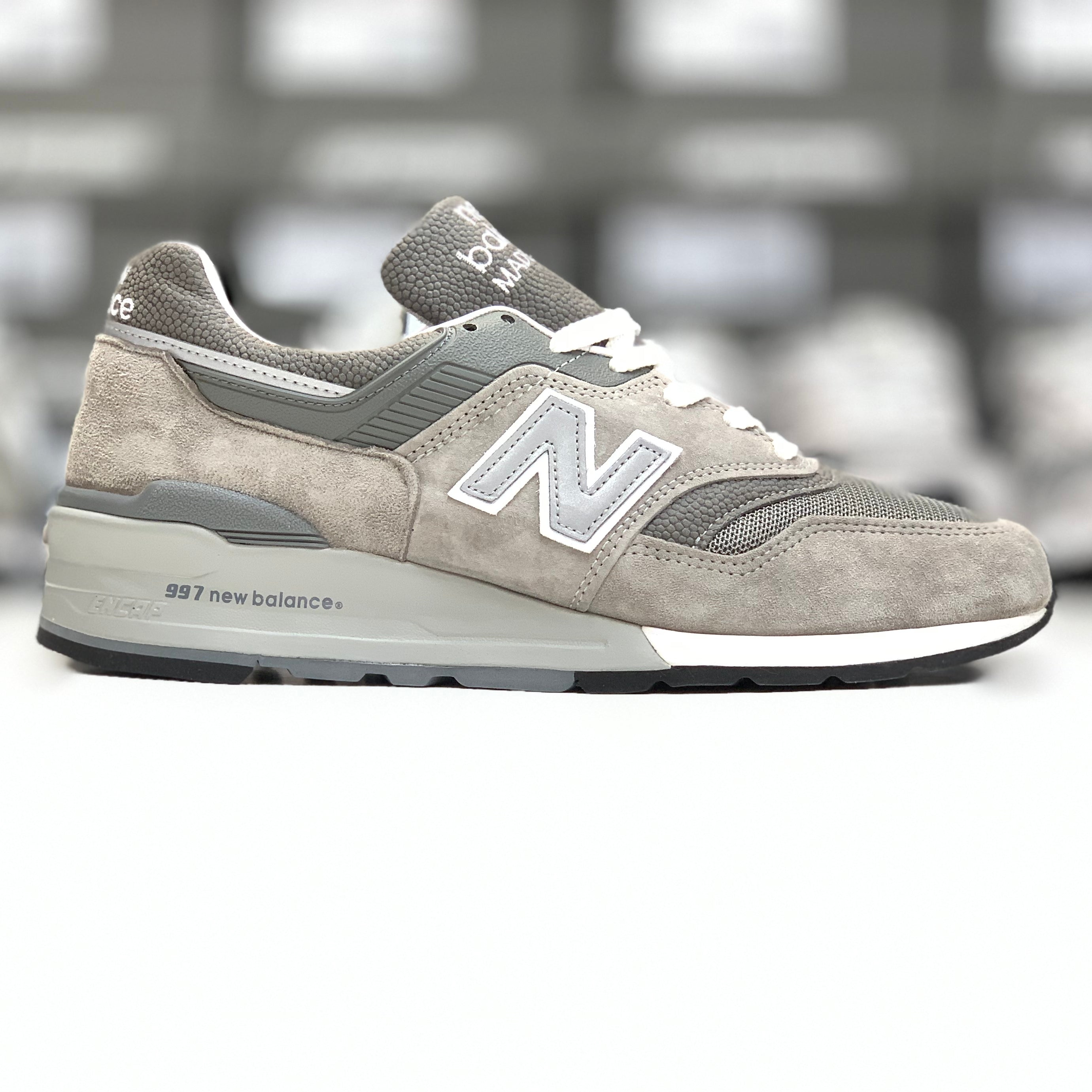 New Balance M997GY Grey Running Shoes - Made in USA - Perfect for Jogging, Gym & Casual Wear