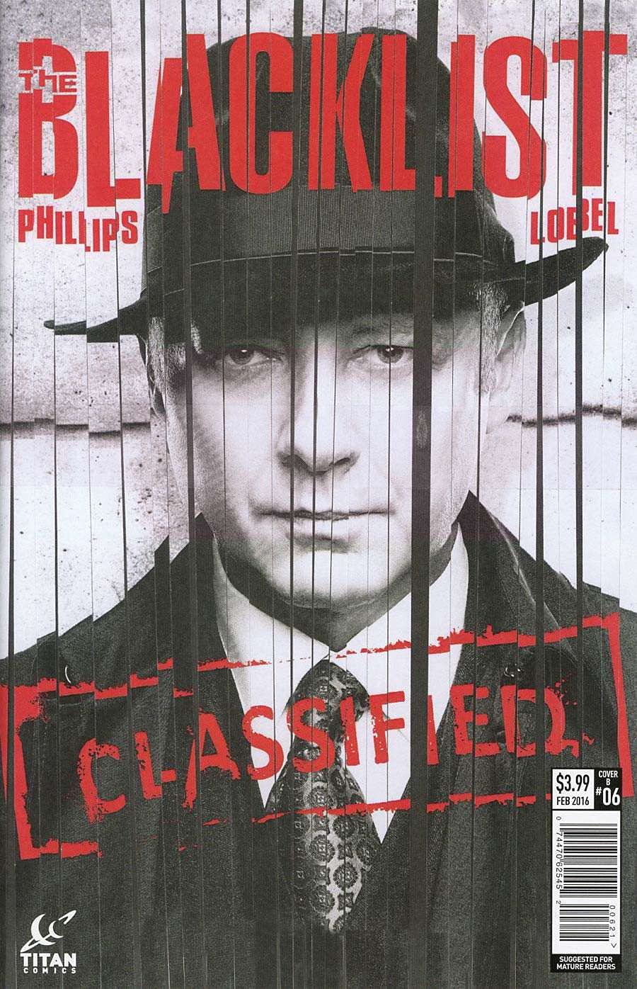 Blacklist (Titan) #6B VF/NM Condition - Titan Comic Book with James Spader Photo Cover | Collectible Comic for Fans, Investors & Pop Culture Enthusiasts