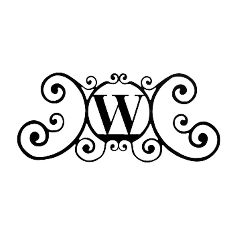 24 Inch Decorative House Plaque Letter W - Personalized Home Wall Decor for Living Room, Bedroom & Front Porch - Perfect for Housewarming Gifts & Farmhouse Style Decor