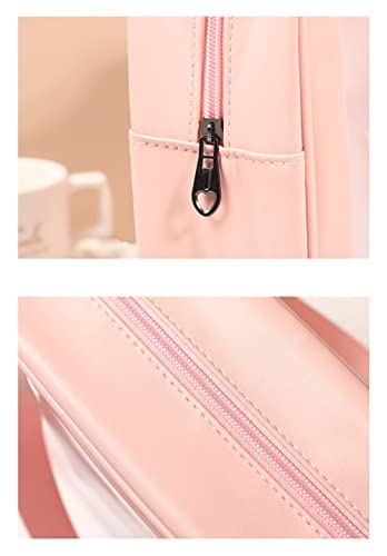 VATTU Clear Toiletry Bag - Waterproof PVC Cosmetic & Makeup Organizer for Women | Travel Essentials, Gym, Beach & Daily Use (Portable with Handle)