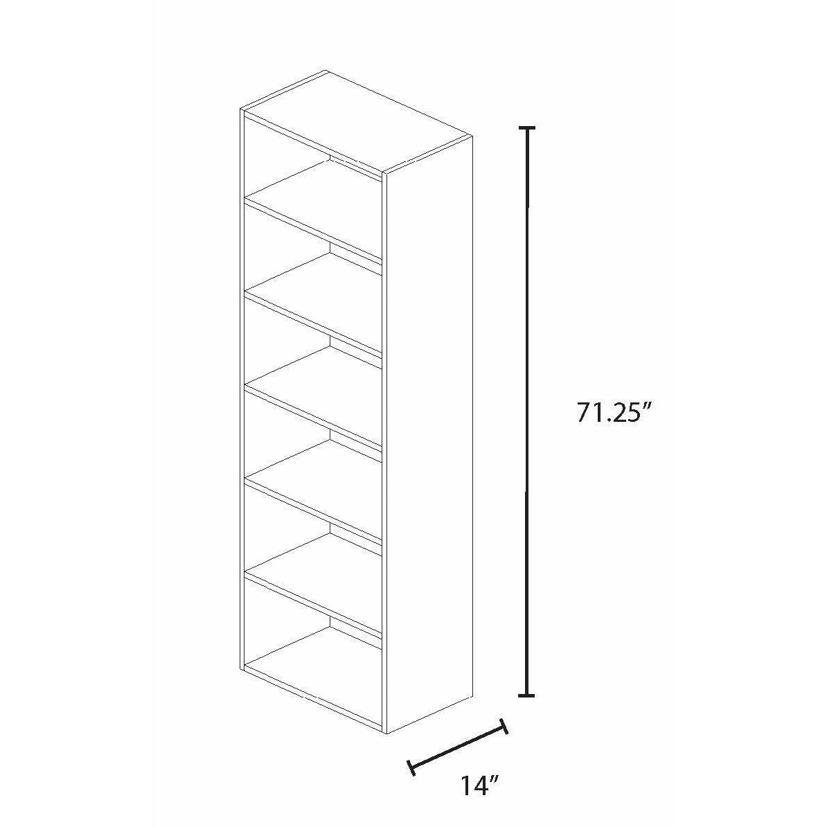 Vista Tall Shoe Shelf Tower - 5-Tier Shoe Organizer for Closet, Entryway & Bedroom - Space Saving Shoe Storage Rack for Sneakers, Boots & Heels - Sturdy Shoe Rack for Home Organization