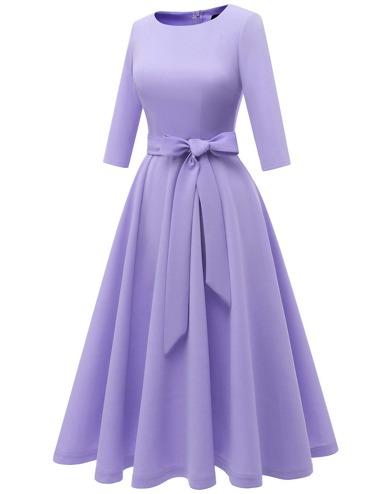 Vintage Cocktail Dresses for Women 2025 | 3/4 Sleeve Formal Church Dress | Wedding Guest Dress | Spring Party & Special Occasion Outfit