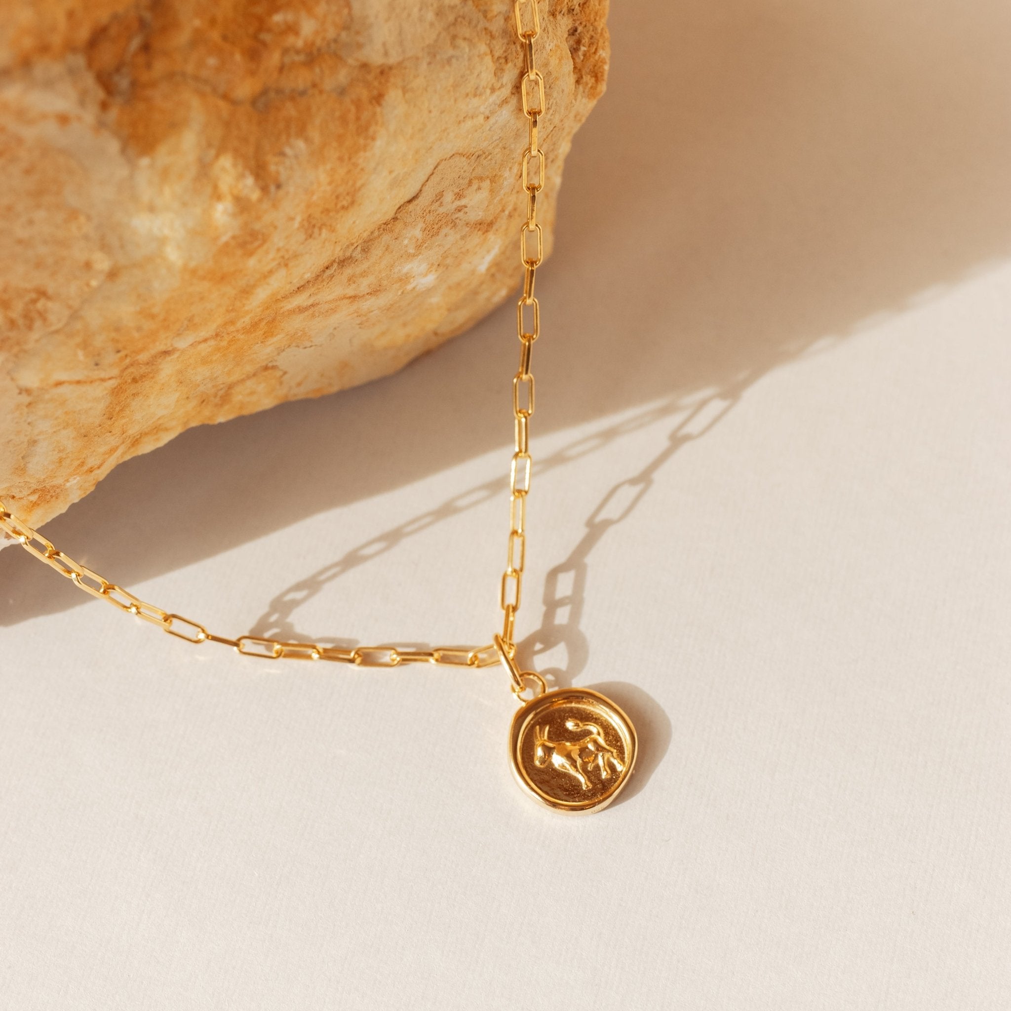 Dream Taurus Medallion Necklace - Zodiac Sign Jewelry for Women - Perfect for Birthdays, Gifts & Spiritual Protection