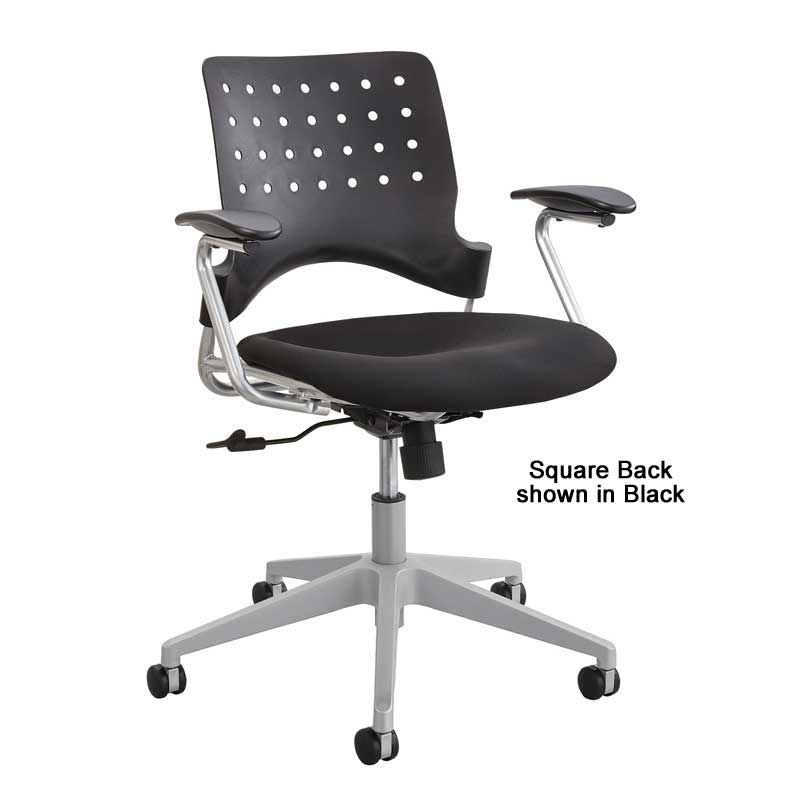 Ergonomic Office Manager Chair with Black Upholstered Seat - High Back Executive Desk Chair for Home & Business Use