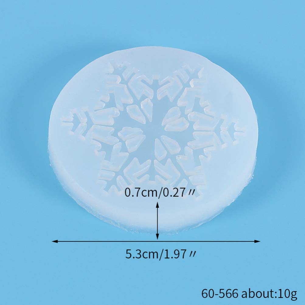 VOSAREA 11Pcs Snowflake Silicone Molds for Resin Casting, DIY Jewelry, Epoxy Coasters, Fudge & Pendant Making - Perfect for Christmas Decor, Craft Projects & Gift Making