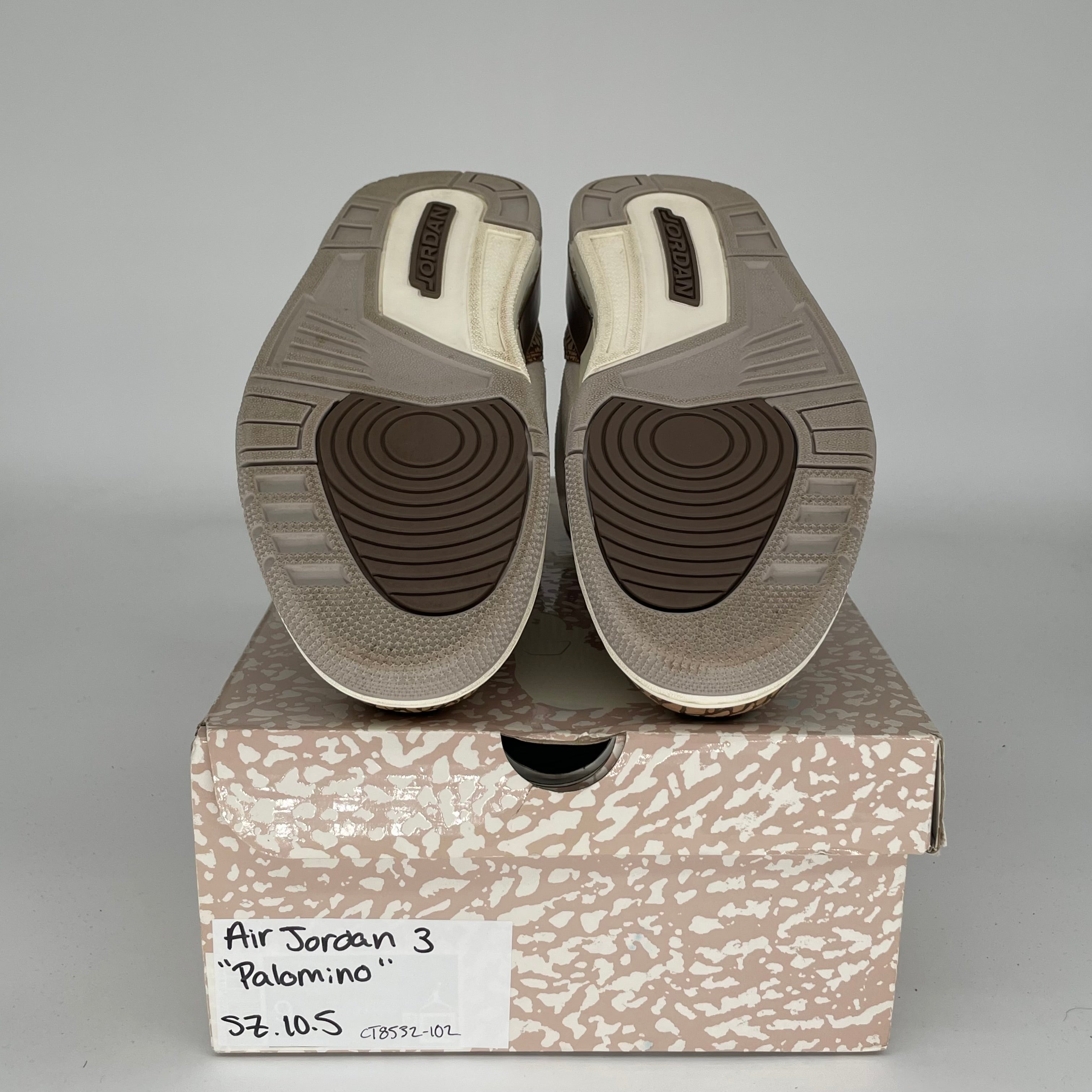 AIR JORDAN 3 PALOMINO Men's Basketball Shoes Size 10.5 - Style CT8532-102 - Retro Sneakers for Casual Wear & Street Fashion