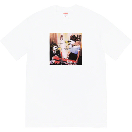 Supreme Antihero Crewneck T-Shirt - White | Streetwear Fashion for Men & Women | Perfect for Casual Wear, Concerts, and Urban Style