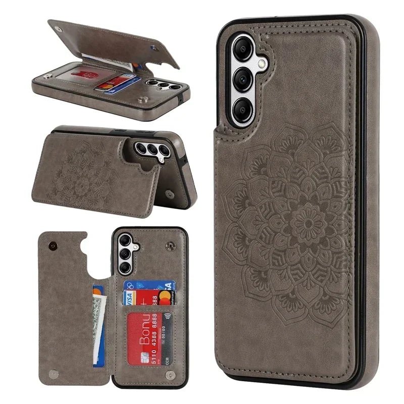 Samsung Galaxy S25 Ultra Wallet Case - Premium Flip Leather Cover with Card Slots & Kickstand - Perfect for Business, Travel & Everyday Use