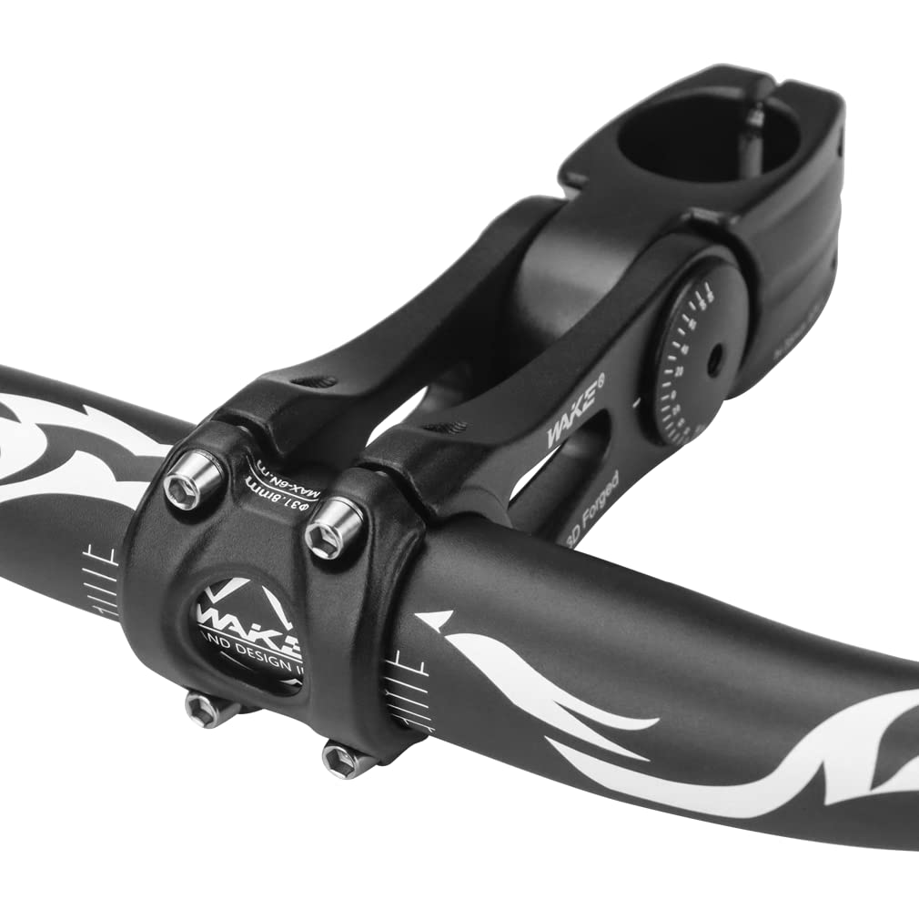 FOMTOR Adjustable Bike Stem 31.8mm/25.4mm ±90 Degree 90mm/110mm/145mm MTB Handlebar Riser - Compatible with Mountain, Road, BMX, City & Fixie Bikes | Perfect for Commuting, Trail Riding & Urban Cycling