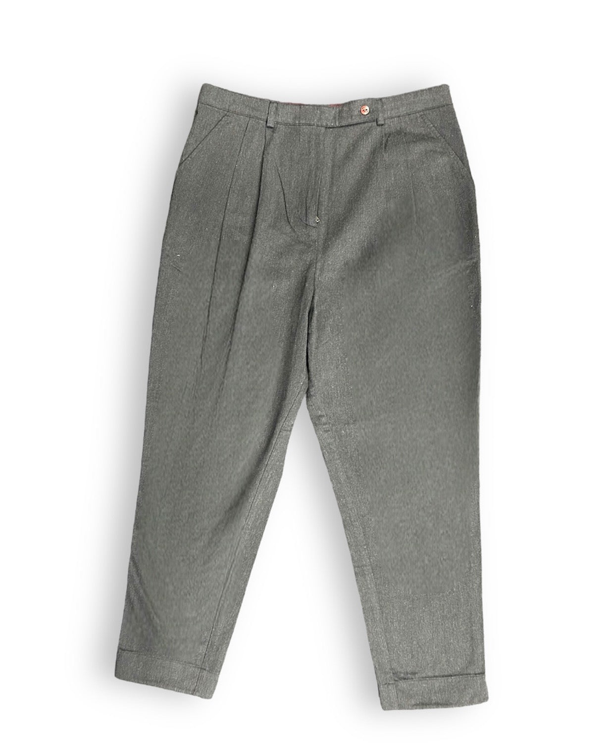 Fred Perry Graphite Marble High Waisted Chino Pants - Classic Slim Fit Trousers for Men & Women | Office Wear, Casual Outfits & Smart Casual Occasions