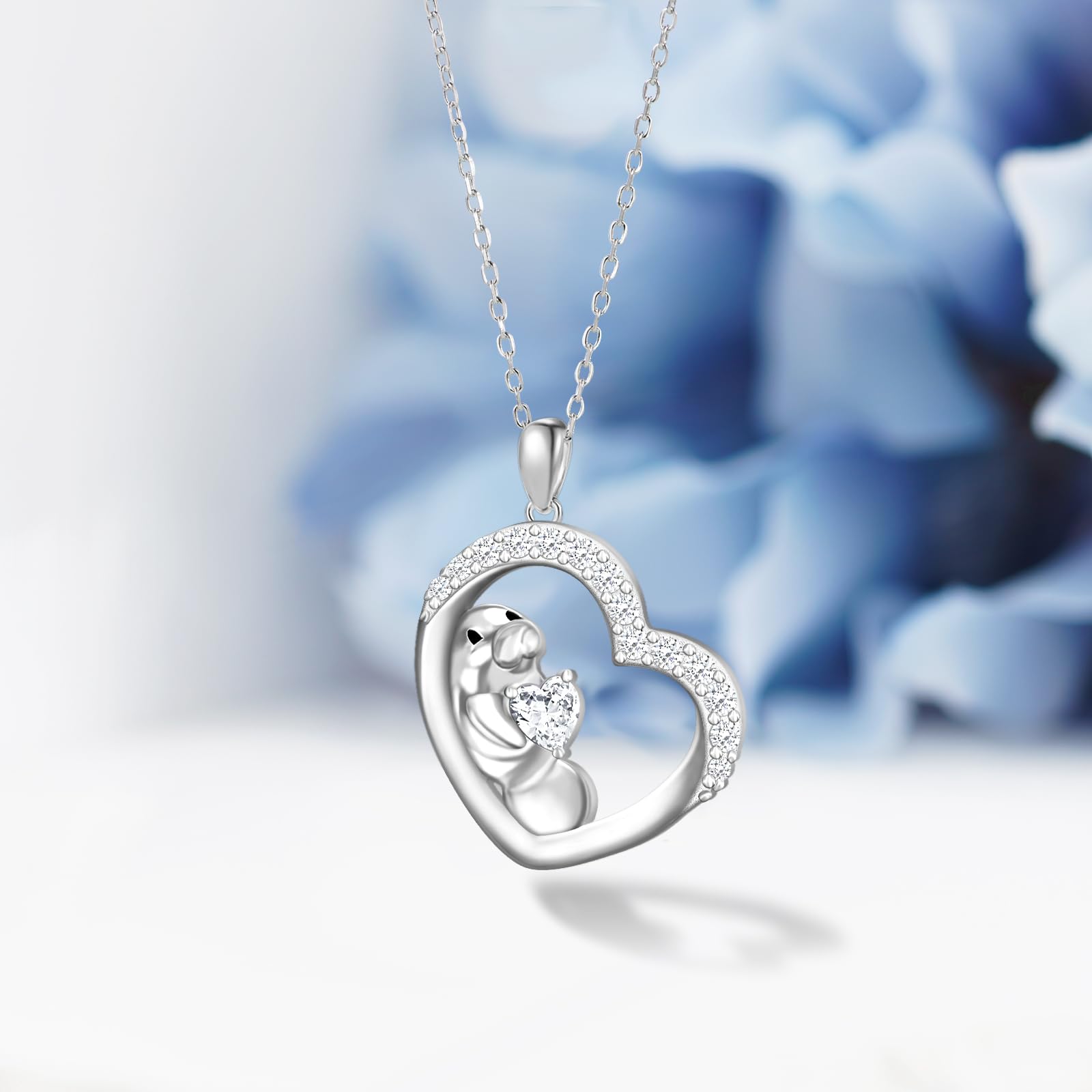 925 Sterling Silver Manatee Pendant Necklace for Women - Dainty Marine Animal Jewelry Gift for Birthday, Anniversary & Christmas | Perfect for Beach Lovers, Ocean Conservationists & Nature Enthusiasts