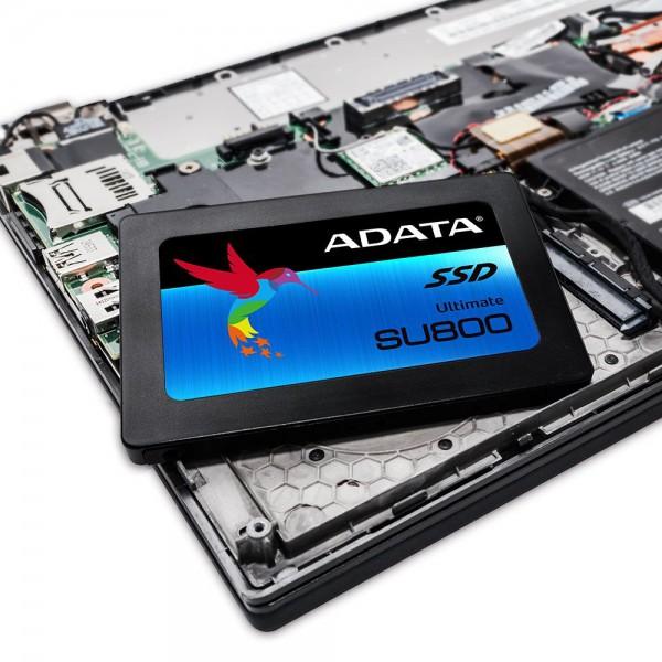 Adata Ultimate SU800 256GB 2.5-inch SATA III 3D NAND Internal SSD - High Speed Solid State Drive for Laptop & Desktop PC Upgrades, Gaming, Video Editing