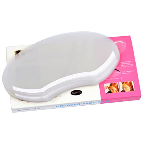50 Pcs Disposable Transparent Face Shields for Microblading & Permanent Makeup - Waterproof Shower Visors for Eyebrow Tattoo, Beauty Salons & Spa Use