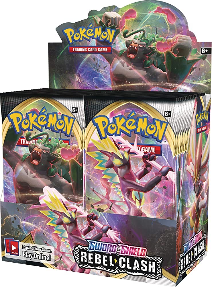 Pokemon TCG: Sword & Shield Rebel Clash Booster Box - 36 Packs for Collectors & Players | Trading Card Game Expansion for Battles & Deck Building