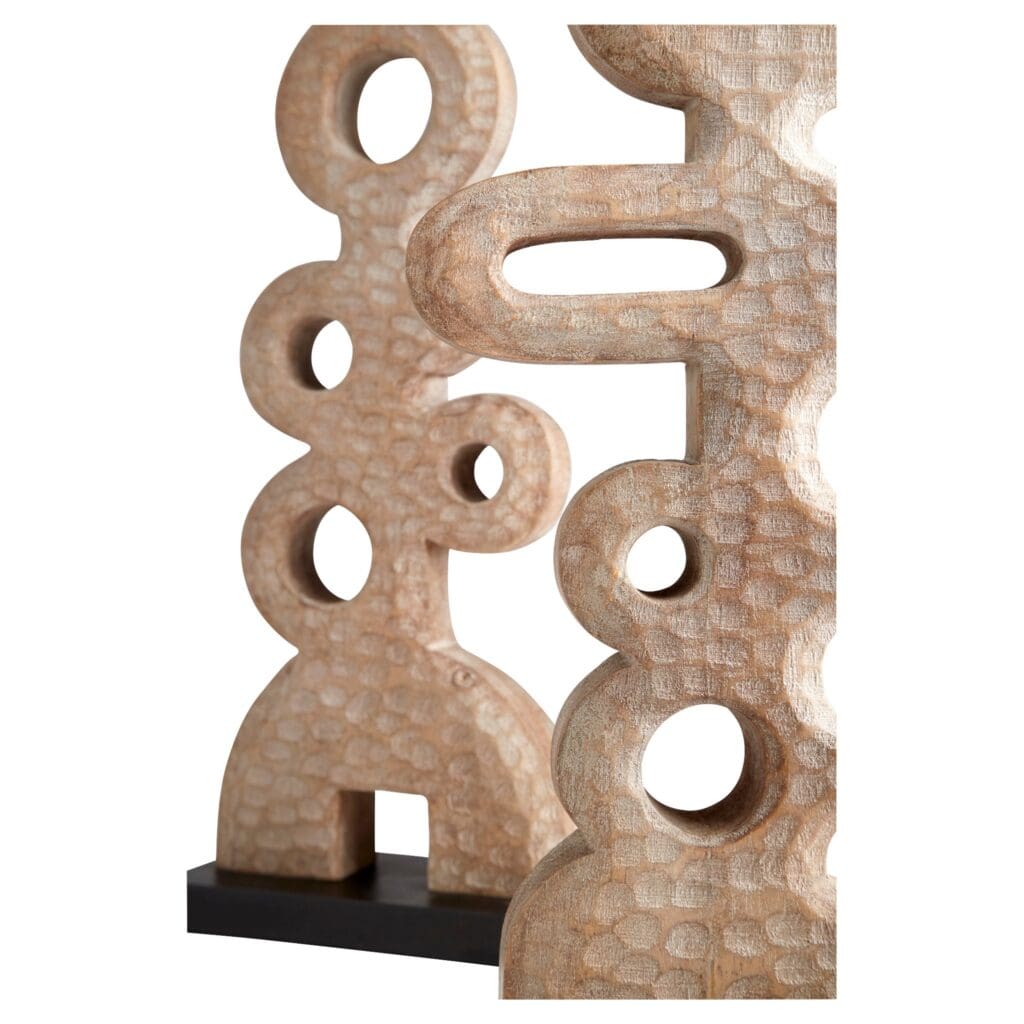Cyan Design 11277 Zulu Sculpture #1 - Weathered Grey African Tribal Statue for Home Decor, Office & Garden Accent