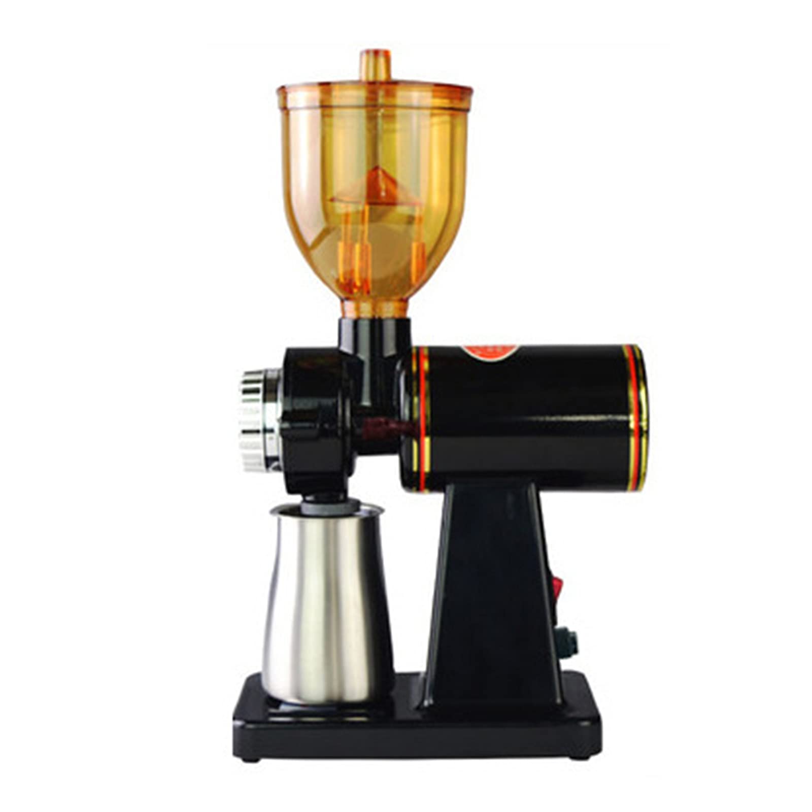 180W Electric Coffee Grinder with 250g Capacity - Professional Burr Mill for Coffee Beans, Nuts & Spices - Automatic Grinding Machine with Funnel - Perfect for Home, Cafe & Barista Use (Black)