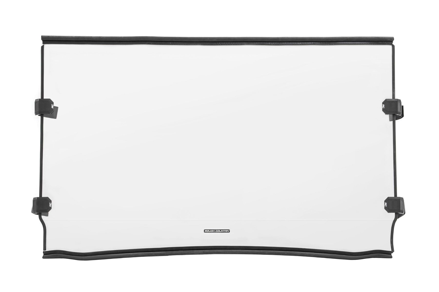 Rough Country 98115150 Full Front Windshield for Kawasaki Mule Pro-FX 4WD UTV - Durable Polycarbonate Protection for Off-Road Adventures & Farm Work