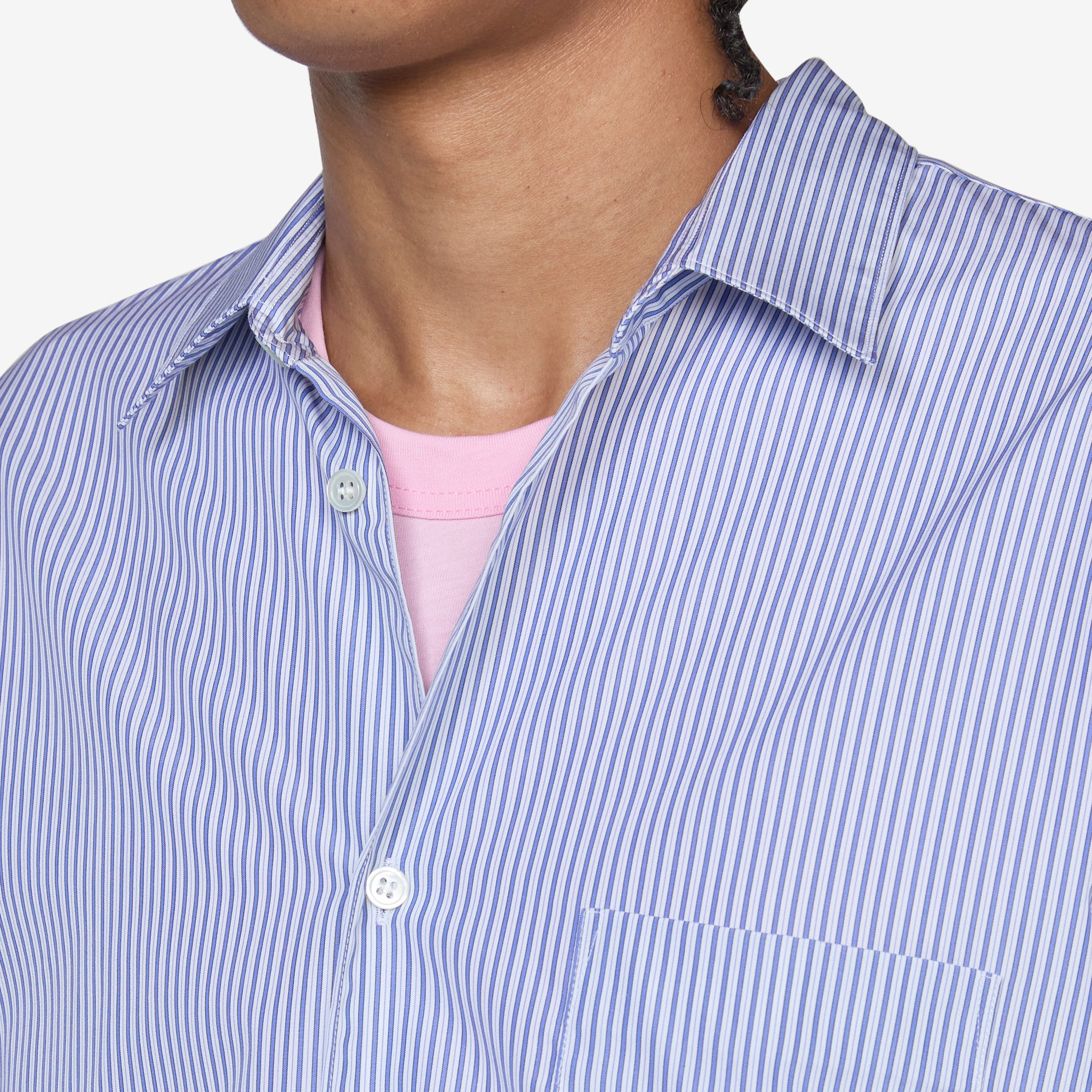 Strong Will Back Embroidered Striped Shirt - Stylish Casual Wear for Men & Women | Perfect for Streetwear, Parties, and Everyday Fashion