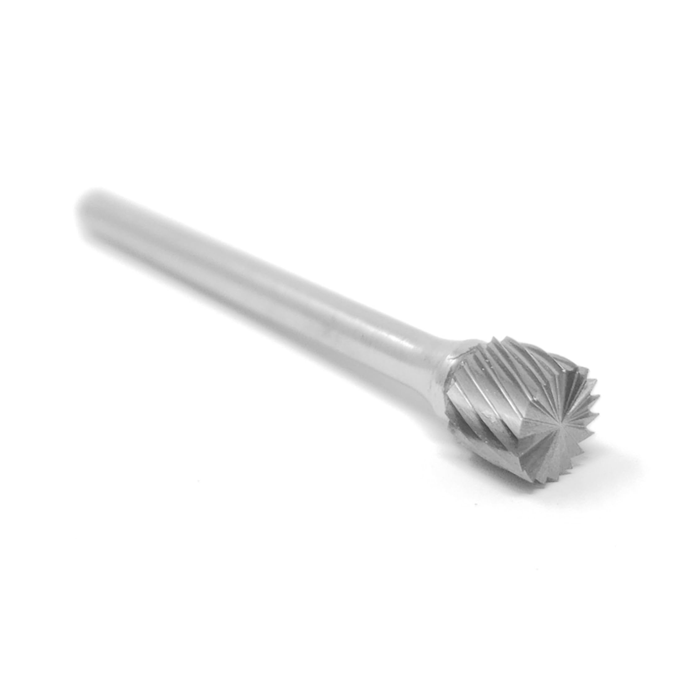 SB-51 Single Cut Solid Carbide Burr Die Grinder Bit 1/4