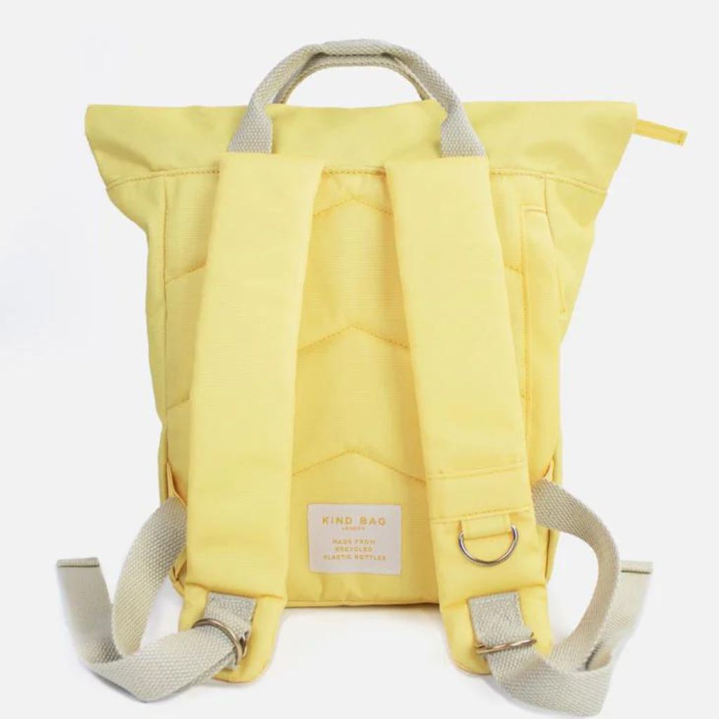 Kind Bags Hackney Mini Backpack - Waterproof Lightweight Crossbody Bag for Women & Girls, Buttercup Yellow - Perfect for Travel, School, Hiking & Daily Use