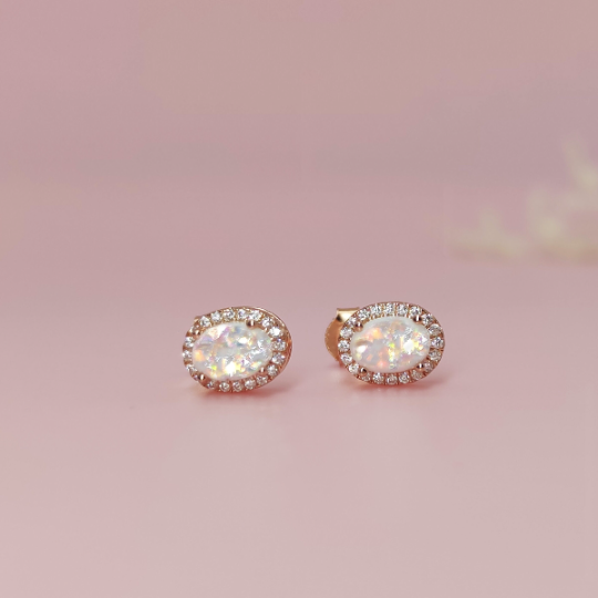 Ashes Gems Stud Earrings - Handcrafted Memorial Jewelry for Loved Ones | Perfect for Remembrance, Sympathy Gifts & Everyday Wear