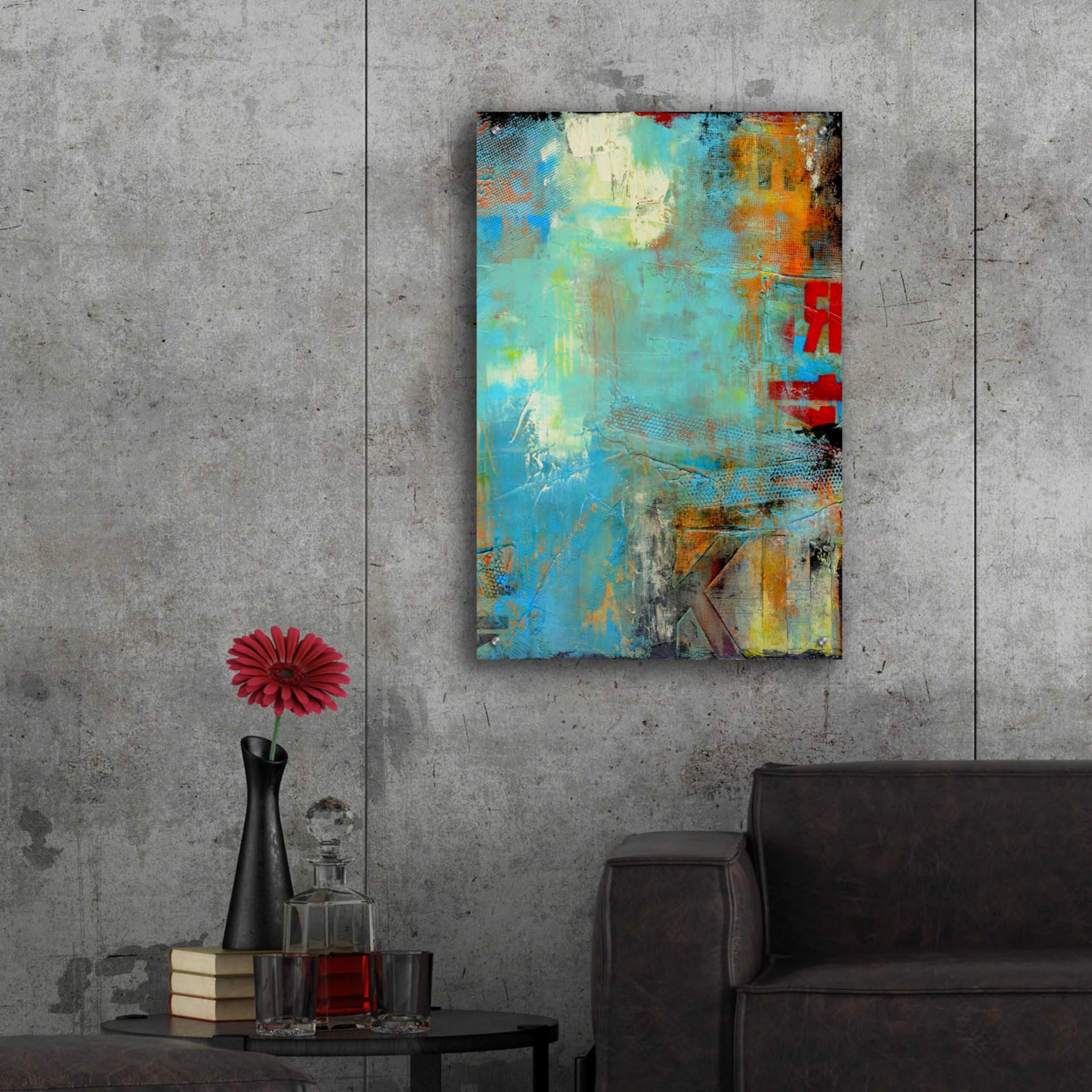 Epic Art 'Detour 84 II' by Erin Ashley - Premium Acrylic Glass Wall Art Painting 24x36 Inches - Modern Home Decor for Living Room, Bedroom & Office