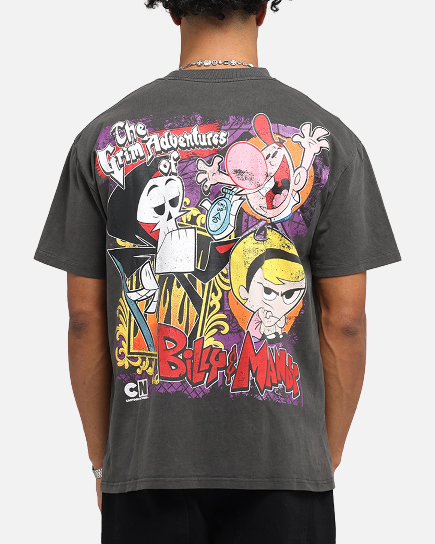 Cartoon Network Grim Adventures Heavy Cotton T-Shirt - Black Wash | American Thrift | Casual Wear & Cosplay for Fans