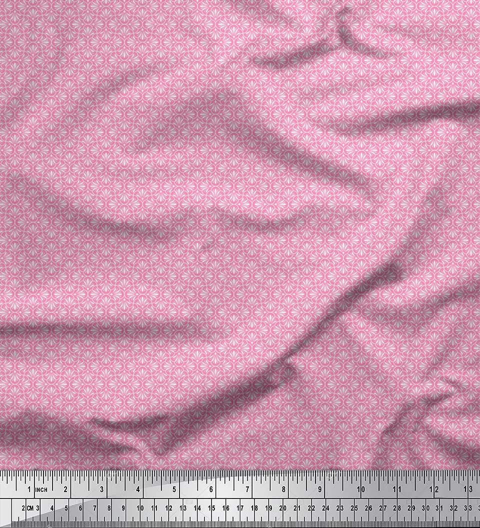 Soimoi Moss Georgette Brown Fabric by The Yard - 42 Inch Wide Floral Printed Shirting Fabric for Dresses, Blouses & DIY Sewing Projects - Artistic Whimsical Design