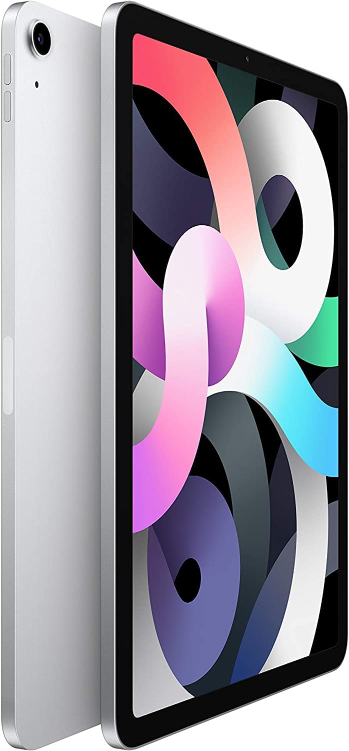 2020 Apple iPad Air 10.9-inch Wi-Fi + Cellular 64GB Silver (Renewed) - Portable Tablet for Work, Study & Entertainment | Fast A14 Bionic Chip, Stunning Retina Display & All-Day Battery Life