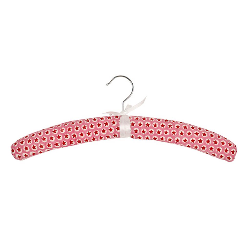 Premium Pink Padded Coat Hangers - Soft Non-Slip Clothes Hangers for Delicate Garments - Perfect for Closet Organization & Travel Packing