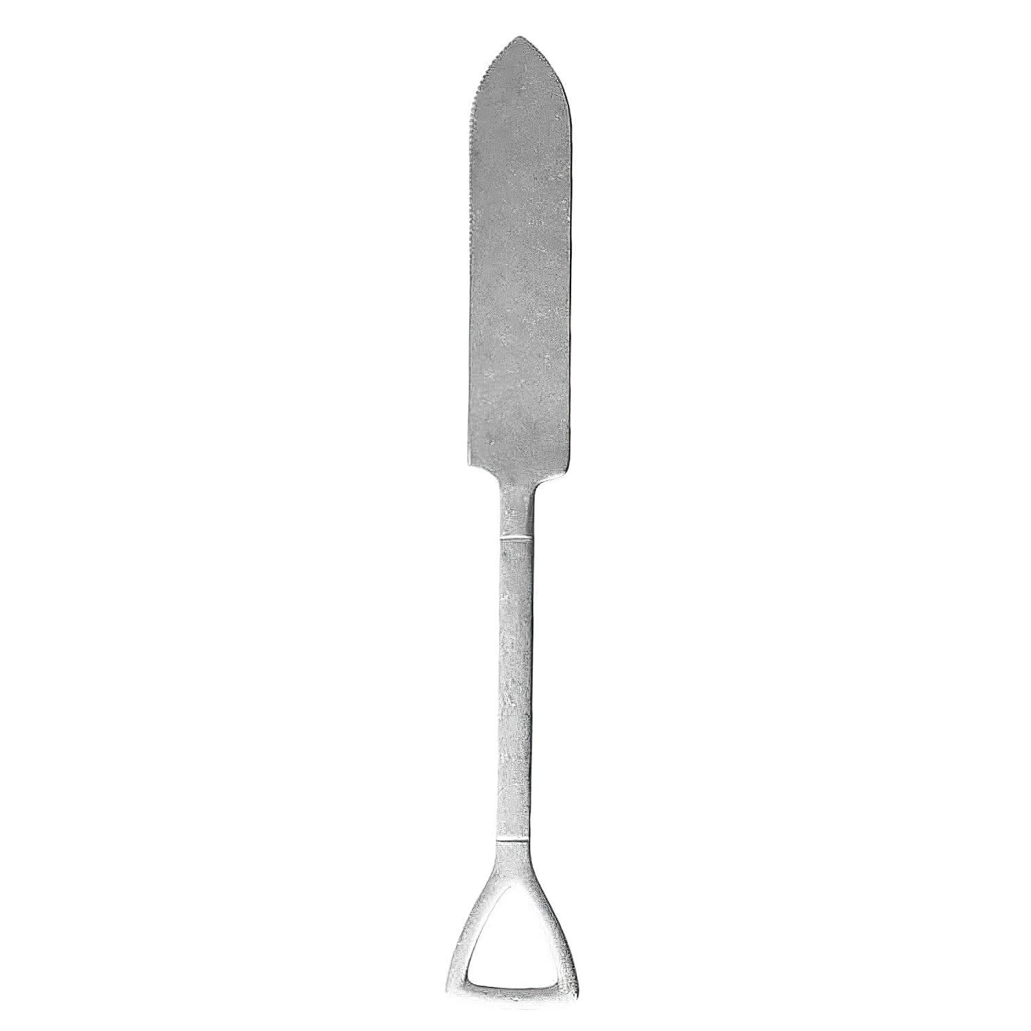 Vintage Aoyoshi Stainless Steel Scoop Knife - Sharp Kitchen Tool for Slicing, Chopping & Carving - Perfect for Chefs & Home Cooking