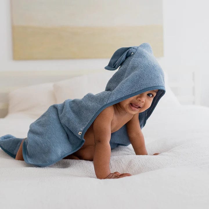 BIBS Kangaroo Hoodie Baby Towel - Soft & Absorbent Hooded Bath Towel for Newborns & Toddlers - Perfect for Bath Time, Swimming & Snuggling