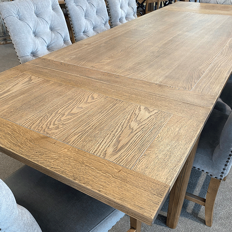 Hartley Extendable Dining Table - 6ft/7.5ft/9ft - Solid Wood Expandable Table for Family Gatherings & Dinner Parties - Perfect for Large Dining Rooms & Entertaining Guests