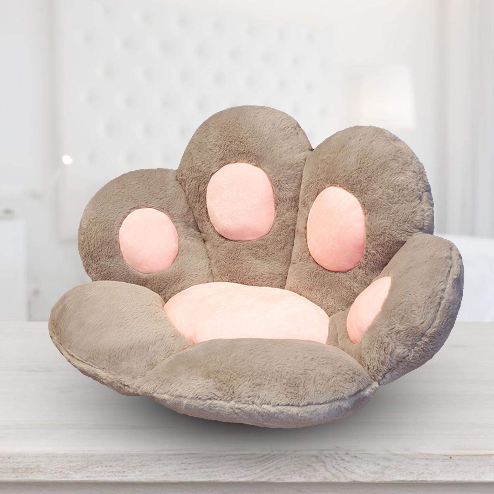 Cat Paw Seat Cushion - Soft & Warm Office Chair Cushion, Lazy Sofa Pillow & Skin-Friendly Floor Mat for Back Support - Perfect for Home Office, Gaming Chair & Meditation