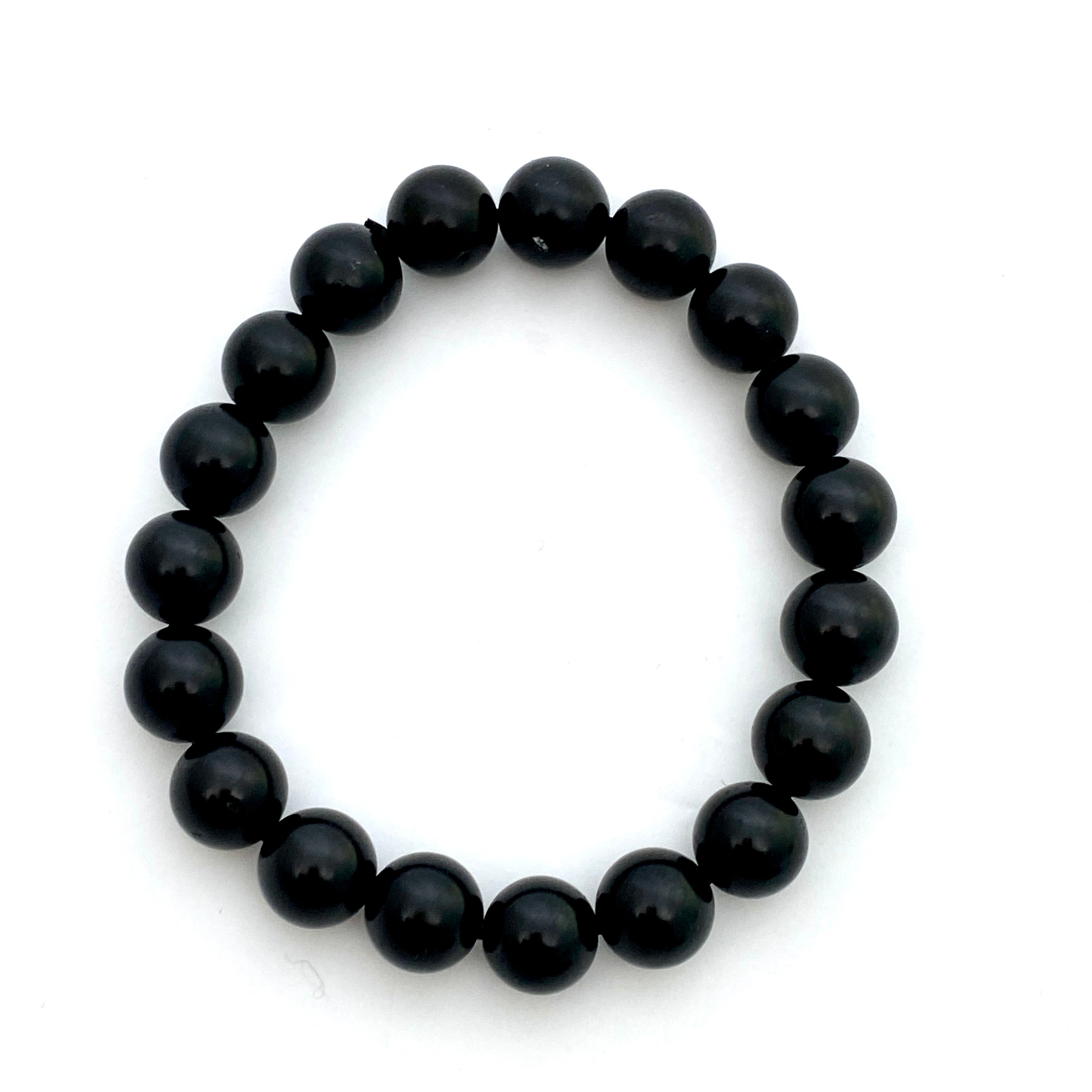 Shungite Bracelet for Men & Women - Natural EMF Protection & Healing Stone Jewelry - Perfect for Meditation, Yoga & Daily Wear