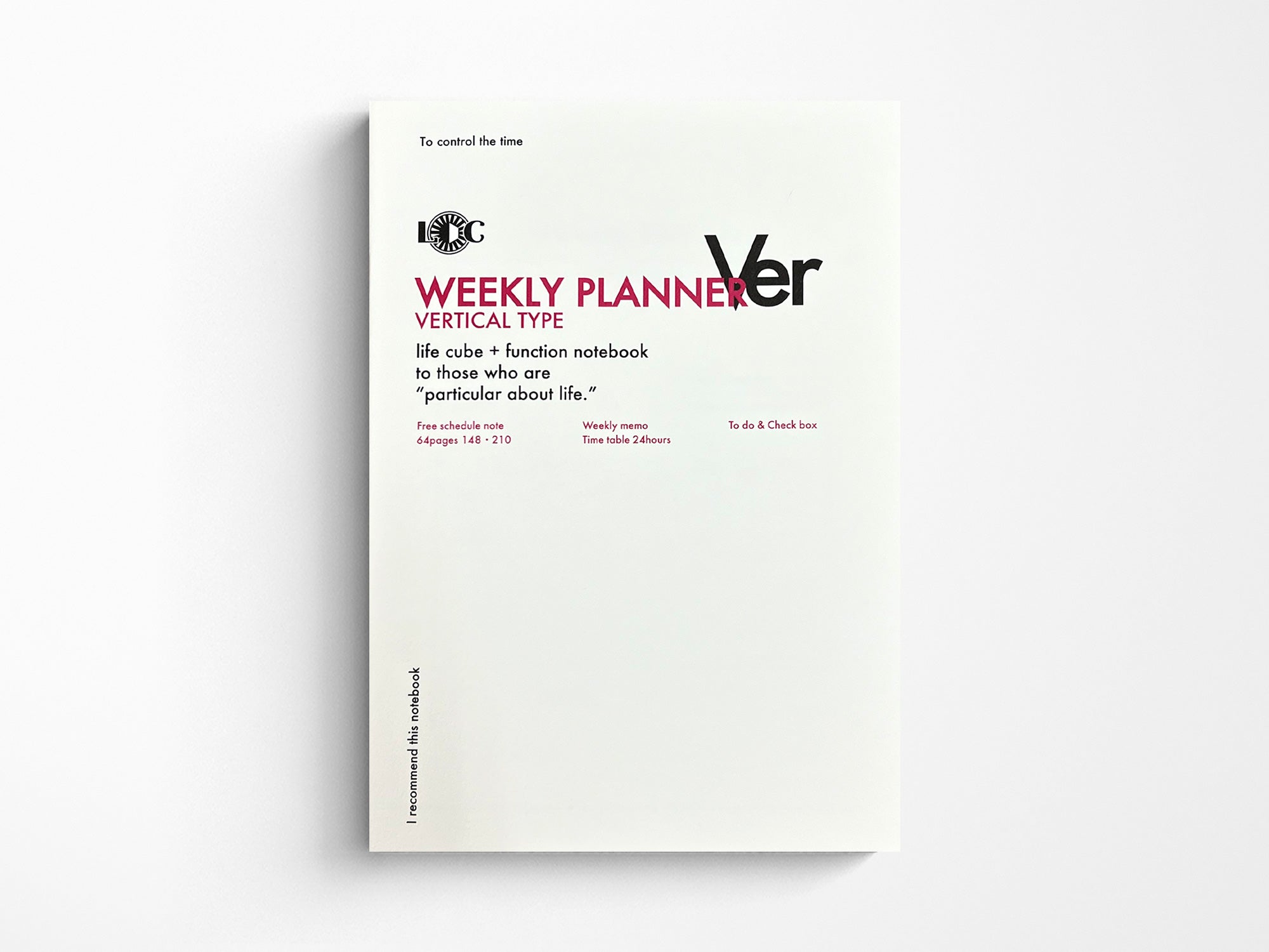 Luddite A5 Notebook - Weekly Planner Vertical Layout, Dotted Grid Journal for Work & School | Perfect for Bullet Journaling, Note Taking & Daily Planning