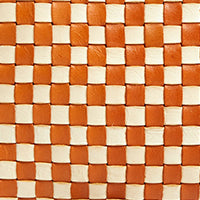 Petit Moyen Messenger Bag in Natural Cream Woven Checker Pattern - Stylish Crossbody Purse for Women, Perfect for Work, Travel & Everyday Use