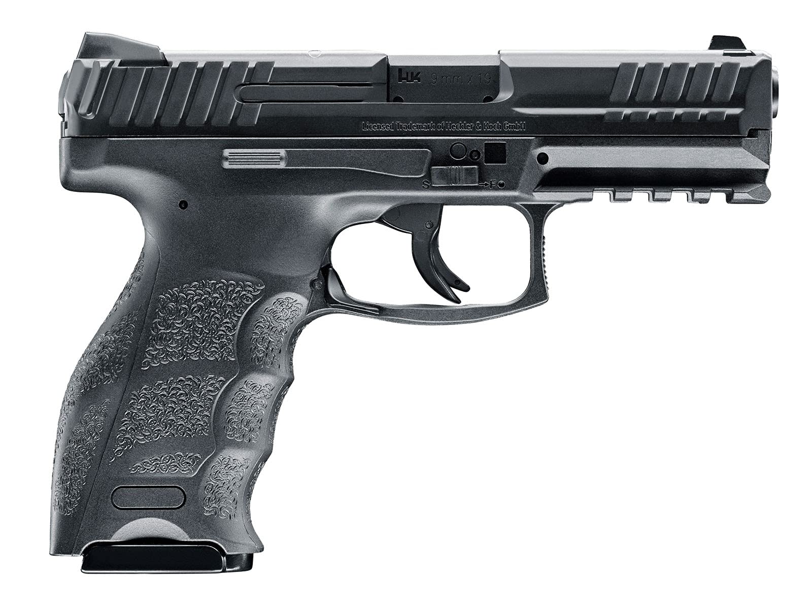 Heckler & Koch VP9 CO2 BB Air Pistol - Black Airsoft Gun for Target Practice & Training | Realistic Air Pistol for Outdoor Shooting & Competition